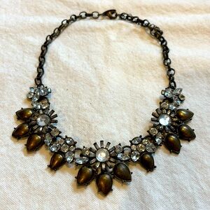 New York & Co. faux diamond statement necklace.